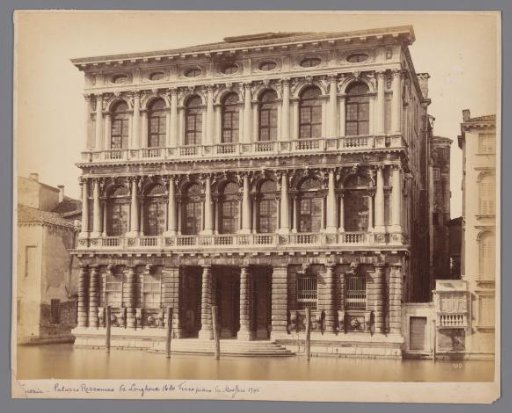 Exterior of the Palazzo Rezzonico on the Grand Canal in Venice