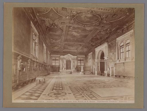 Interior of the Scuola di San Rocco in Venice