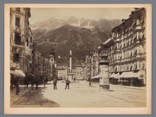 View of the Maria Theresienstrasse in Innsbruck, Austria