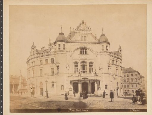 View of the Volksoper in Vienna, Austria