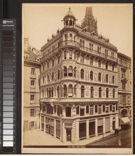 View of the Hôtel Royal at the Stephansplatz in Vienna, Austria