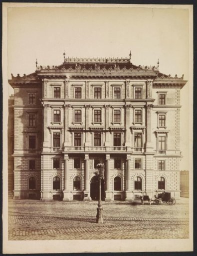 Façade of a building in Vienna, Austria