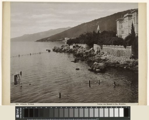 Swimmers off the coast of Opatija