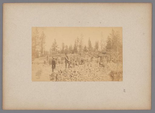 Group of men, possibly miners in Northern Sweden between Luleå and Narvik