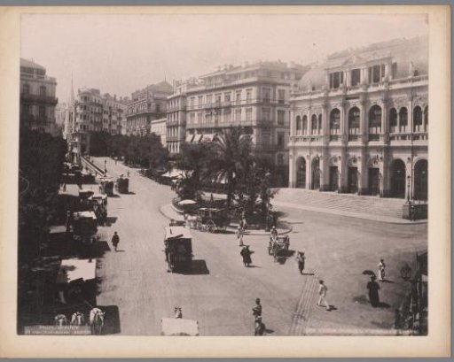 Place de la République with the Théâtre National Algérien on the right