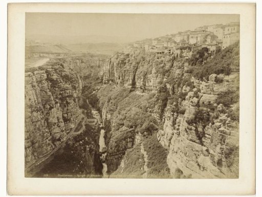 View of the ravine of the Rhummel, Algeria