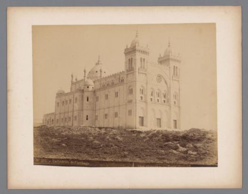 View of the Cathedral of Saint-Louis on the Byrsa in Tunisia