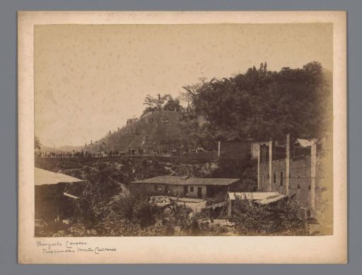 View of El Cavalario in Caracas with the Escalinatas on the Left