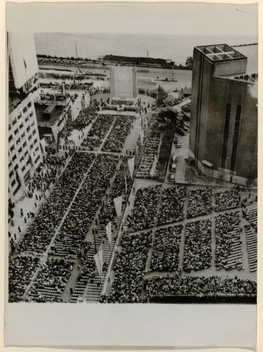 Unveiling of the Cornerstone of the New United Nations Headquarters in Manhattan, New York