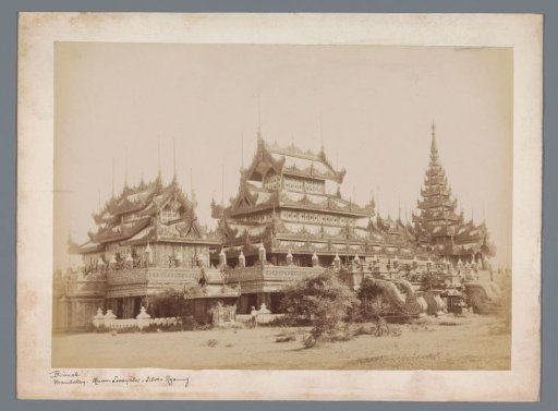 View of the Shweinbin monastery in Mandalay, Myanmar