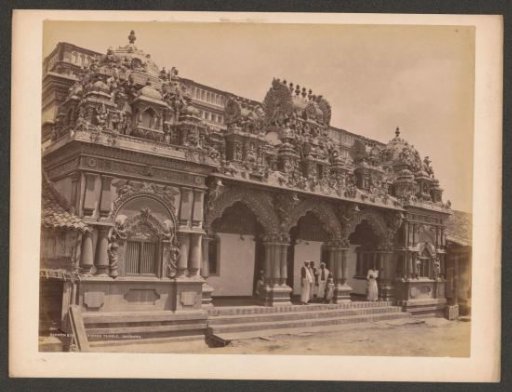 Exterior of a Hindu temple on the Sea Street in Colombo, Sri Lanka