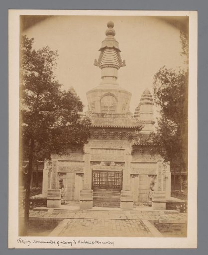 Gate of a Buddhist temple at Beijing