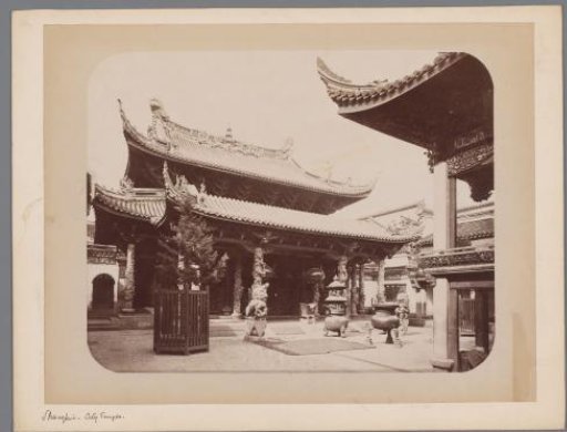 View of the Chenghuang Temple of Shanghai, possibly