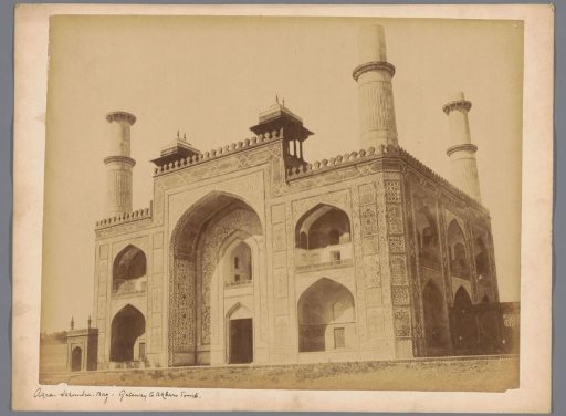 Gateway to Akbar's Tomb at Sikrandra, Uttar Pradesh, India