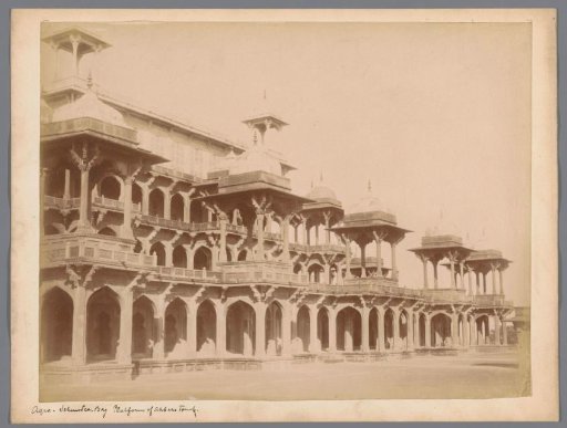 Colonnade at Akbar's Tomb in Sikandra, Uttar Pradesh, India