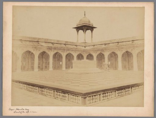 Akbar's Tomb inside the mausoleum at Sikandra, Uttar Pradesh, India