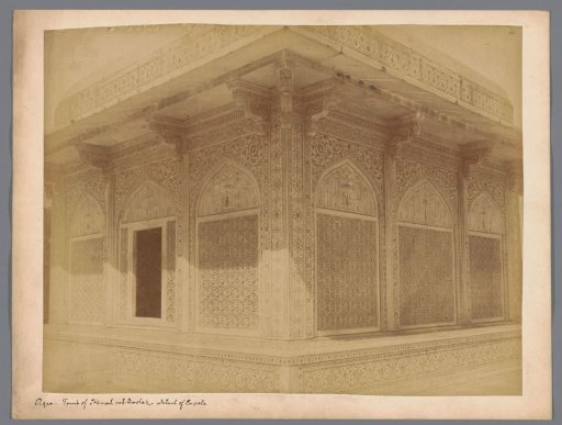Exterior of the cupola of Itimad-ud-Daulah at Agra, Uttar Pradesh, India