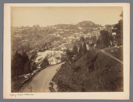 View of Darjeeling from the Woodland Hotel, West Bengal, India