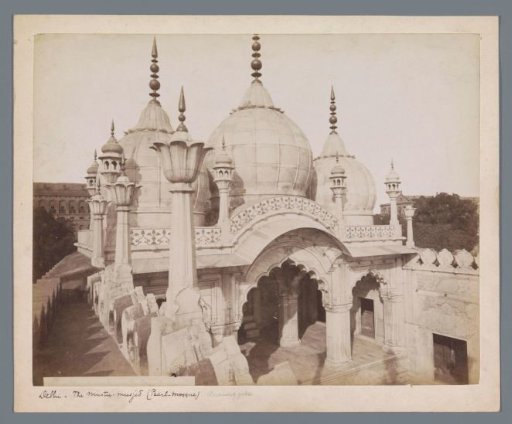 View of the Pearl Mosque in Delhi, India