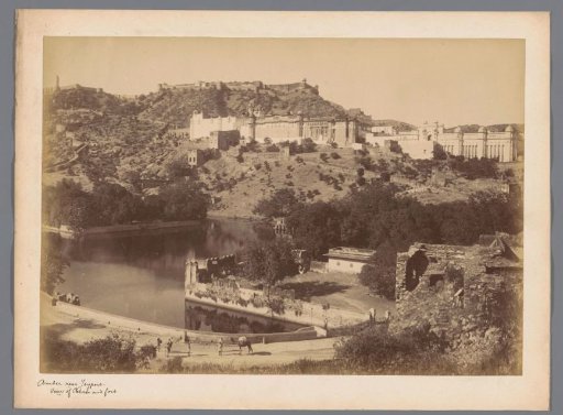 View of the Amer Fort, near Jaipur, Rajasthan, India