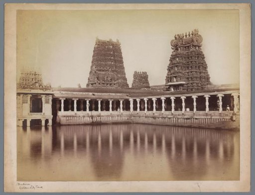 The Golden Lotus Pond at the Meenakshi Temple in Madurai, Tamil Nadu, India