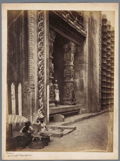 Gateway of the Raya Gopuram at Madurai, Tamil Nadu, India