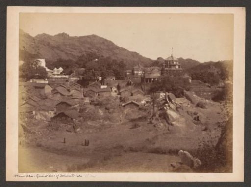 View of the Dilwara temples on Mount Abu, Rajasthan, India