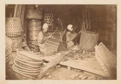 Basket weavers at work