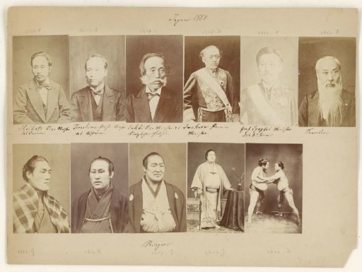 Portrait of an unknown Japanese senator during the Meiji period