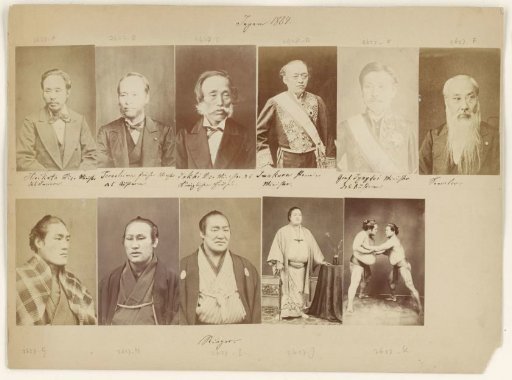Portrait of an unknown sumo wrestler