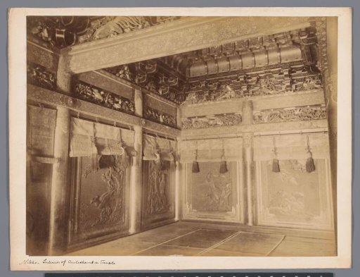 Interior of a temple in Nikko