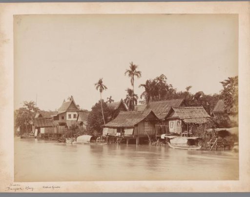 Stilt houses along a khlong in Bangkok