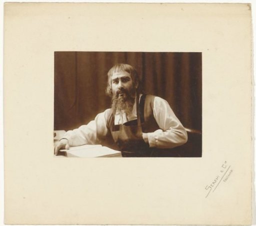 Portrait of an unknown actor with a waistcoat and a book