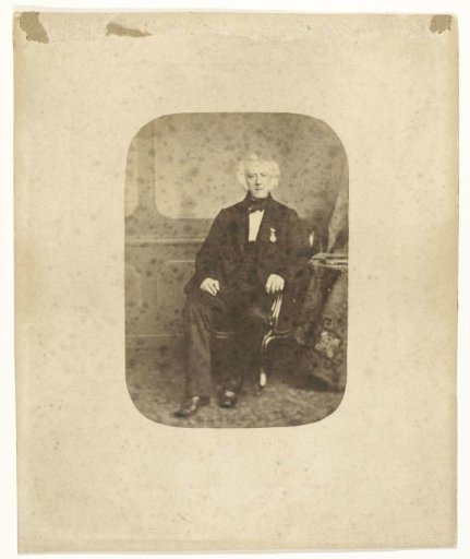 Studio portrait of possibly Louis Gerard Bouricius
