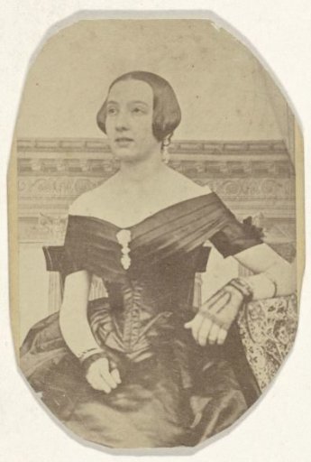 Photographic reproduction of a daguerreotype with a portrait of Catharina van Braam-Baud