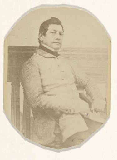 Photographic reproduction of a daguerreotype with a portrait of Jan Jacob van Braam