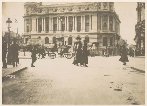 View of the building of the Romanian Cercul Militar during the German occupation of Bucharest