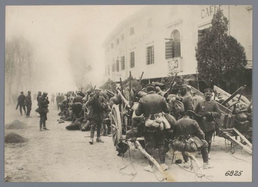 German soldiers resting during troop transport