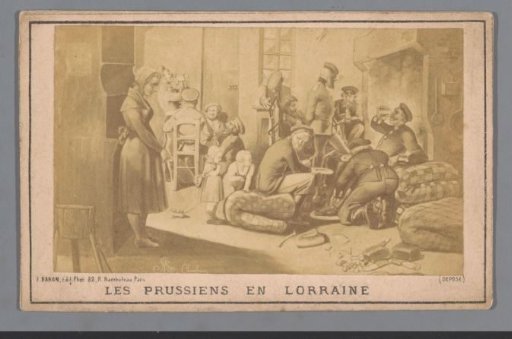 Photographic reproduction of a design by the Prussians in Lorraine