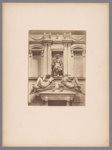 Tomb monument for Giuliano de' Medici after Michelangelo in Florence, Italy