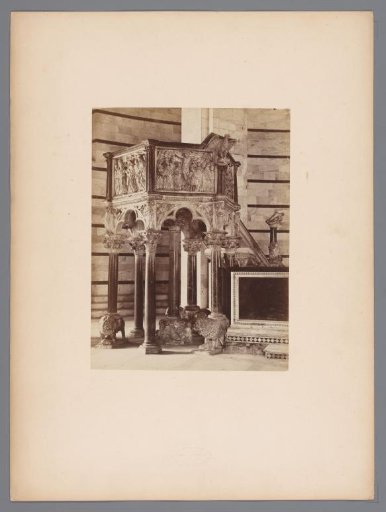 Pulpit in the Baptistery of Pisa, Italy