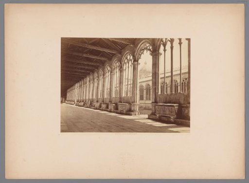 Gallery in the Camposanto in Pisa, Italy