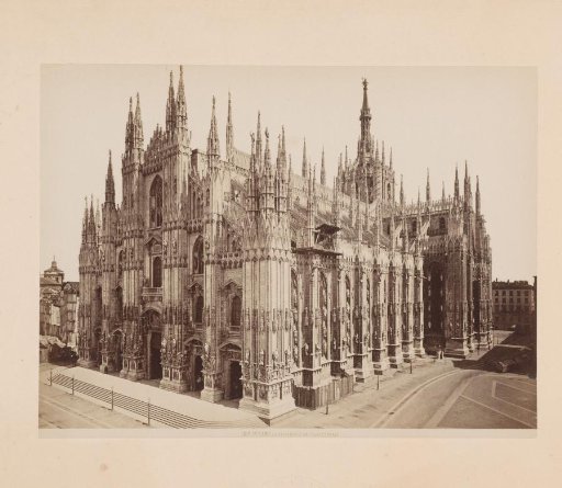 Exterior of the cathedral of Milan, Italy