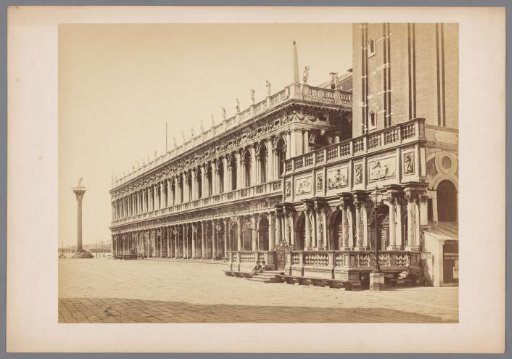 View of the Loggetta del Sansovino and the Biblioteca Marciana in Venice, Italy