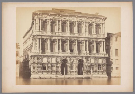 Facade of the Ca' Pesaro in Venice, Italy