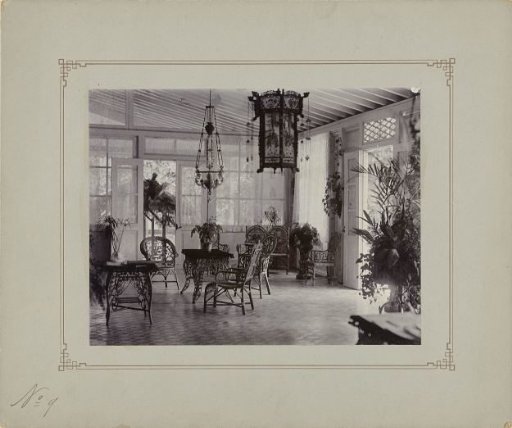 Interior of a house in Dutch East Indies