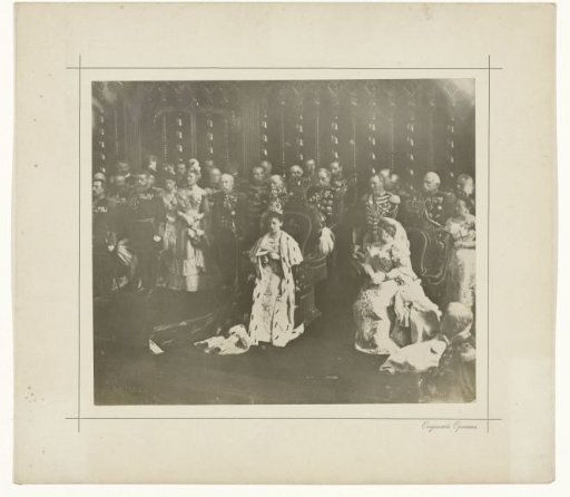 Inauguration of Queen Wilhelmina in the New Church in Amsterdam (1898)