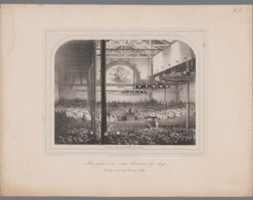 Concert in the Festival Hall during the music festival, 1854