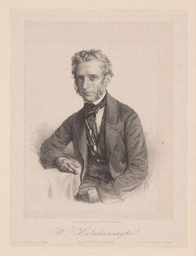 Portrait of W. Hutschenruyter, 1854