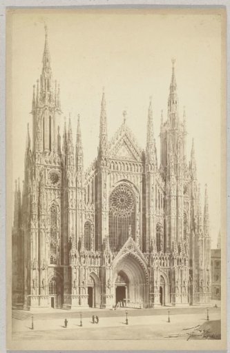 Pen drawing of the Duomo of Milan
